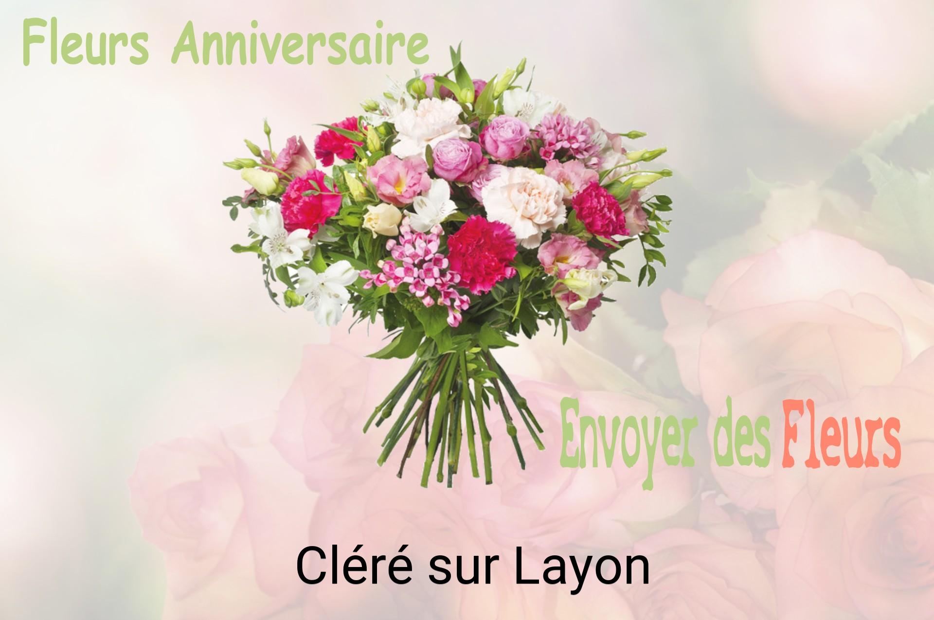 Bouquet de fleurs d’anniversaire livré à Cléré-sur-Layon